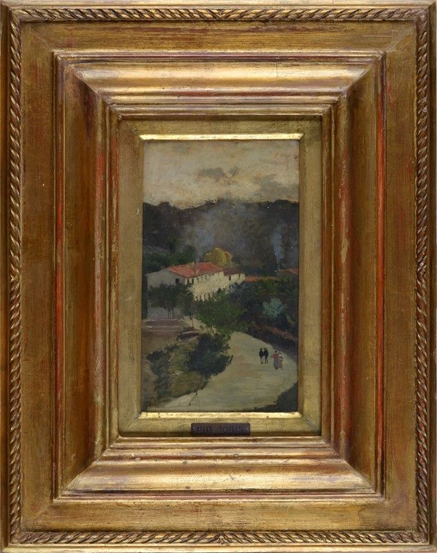 Pio Joris - Paesaggio con Figure