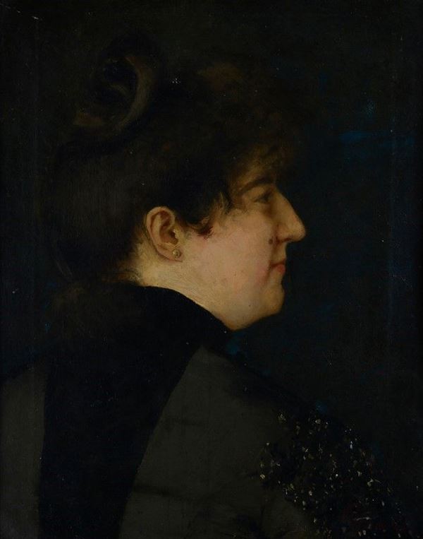 Domenico Morelli - Ritratto di Matilde Serao