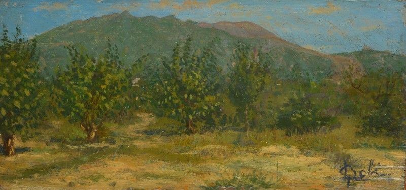 Luigi Gioli - Paesaggio con Alberi