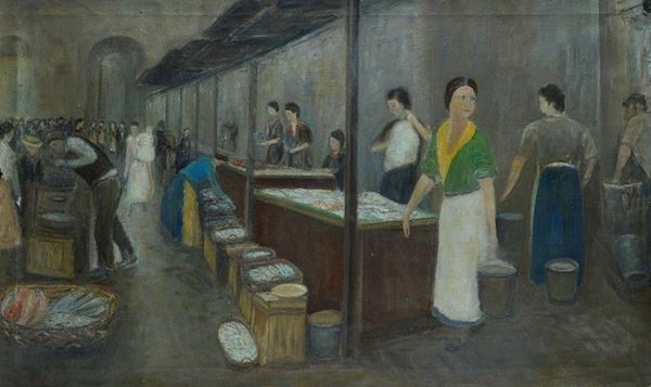 Cesare Breviglieri - Mercato del pesce