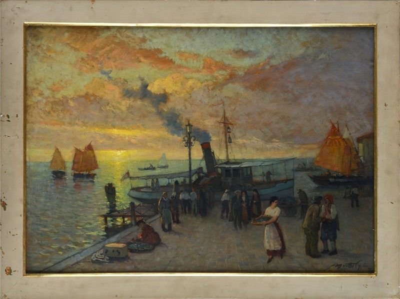 Mario Moretti Foggia - Arrivo del Vaporetto