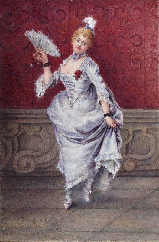 Attr. a Eugenio De Blaas - Damina