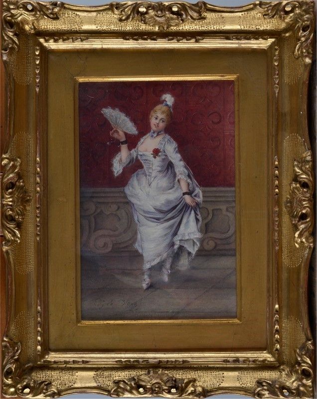 Attr. a Eugenio De Blaas - Damina
