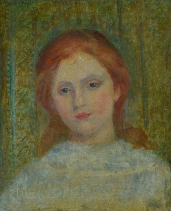Attr. a Federico Zandomeneghi - Ritratto di ragazza