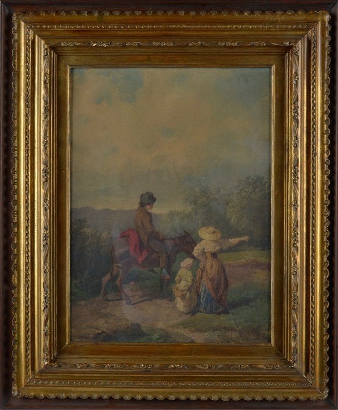 Marco De Gregorio - Paesaggio con Viandante e Figure