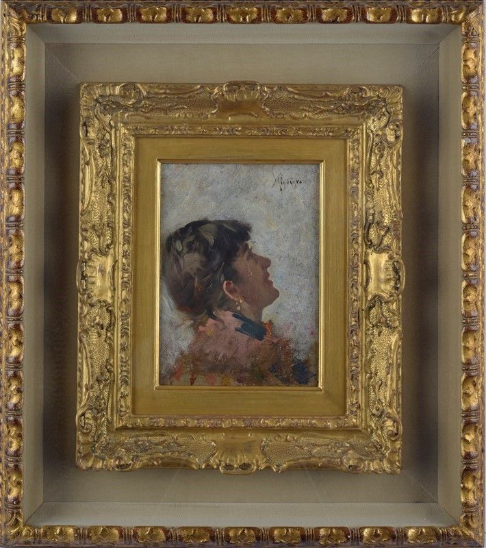 Vincenzo Migliaro - Ritratto di Signora