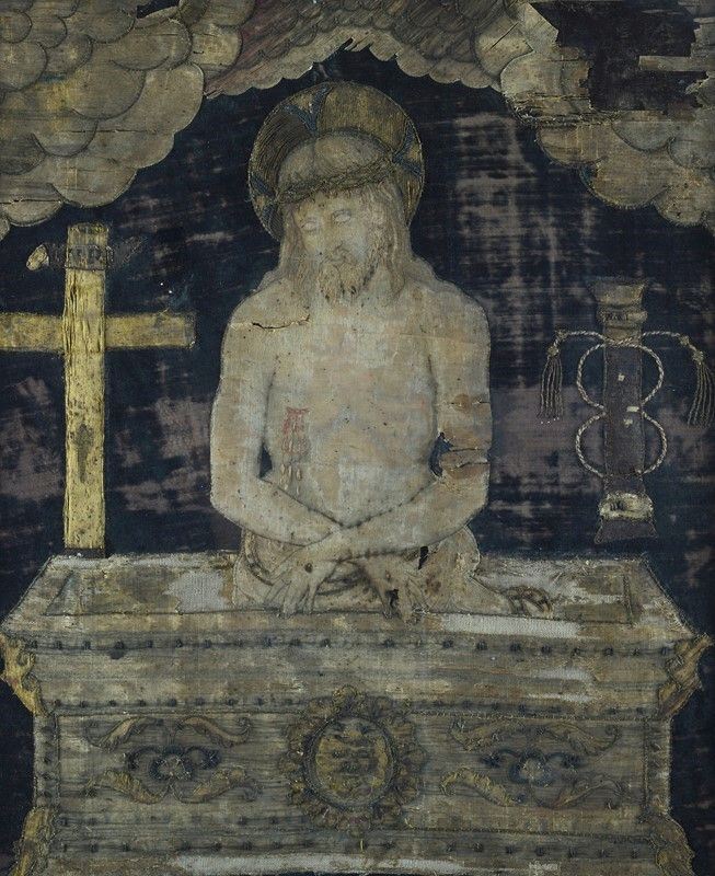 Anonimo, XVIII Sec. - Cristo nel Sepolcro e Simboli della Passione