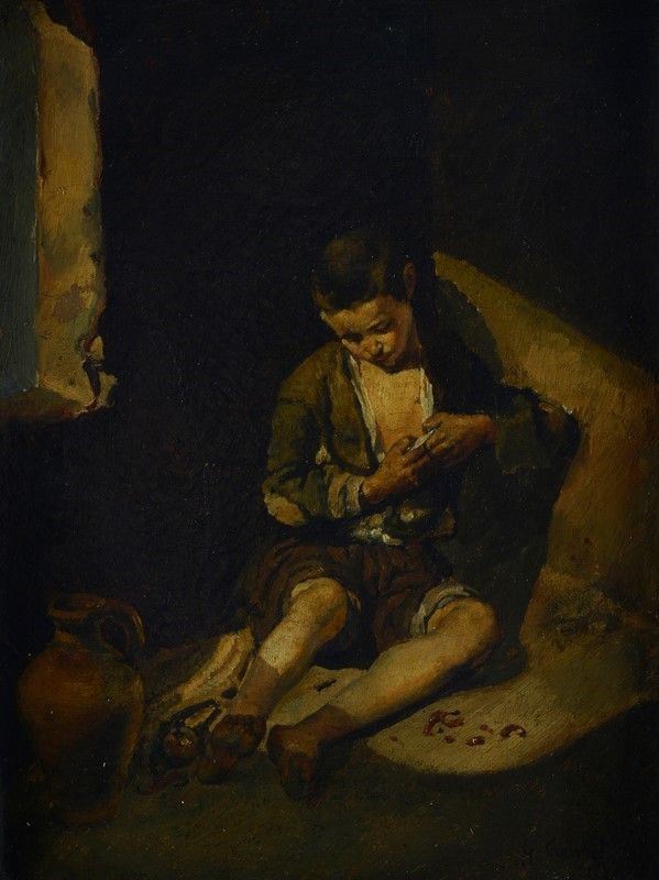 Anonimo, XIX sec. - Giovane mendicante