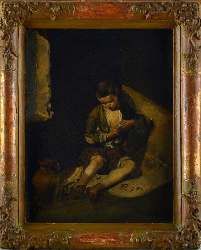 Anonimo, XIX Sec. - Giovane Mendicante