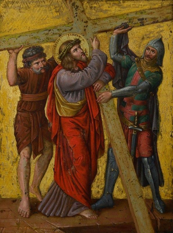 Scuola Francese, inizi XIX sec. - Christ carrying the cross