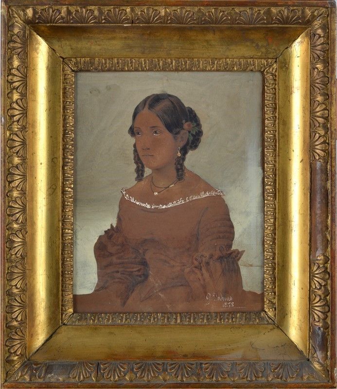 Gerolamo Induno - Ritratto di Signora
