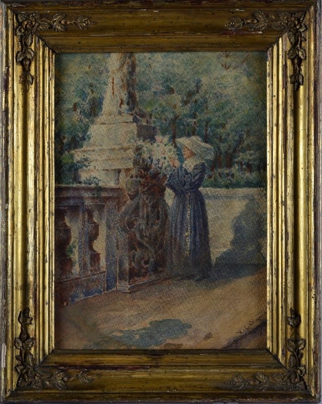 Vincenzo Cabianca - Monachina in Terrazza