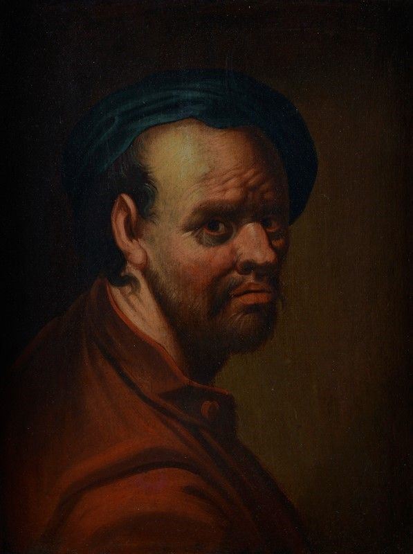 Anonimo, XVIII sec. - Male portrait