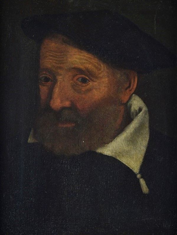 Scuola Lombarda, XVI sec. - Ritratto di uomo con barba