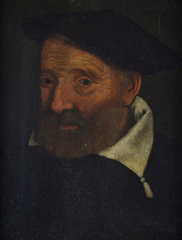 Scuola Lombarda, XVI Sec. - Ritratto di Uomo con Barba