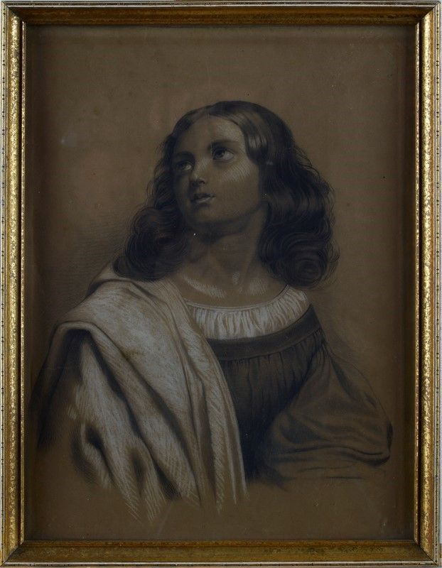 Scuola Lombarda, XIX Sec. - Ritratto di Fanciullo