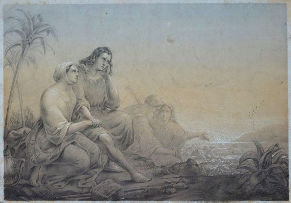 Scuola di Francesco Hayez - Biblical scene