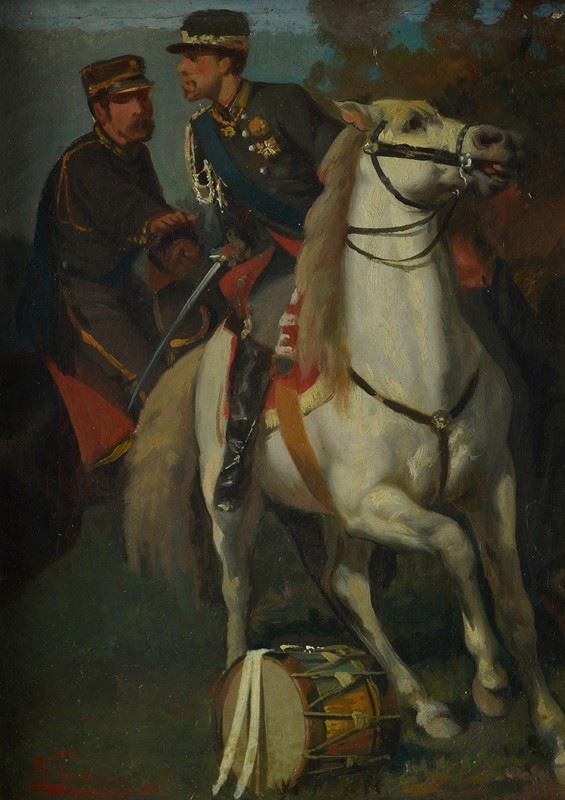 Angelo Trezzini - Soldiers on horseback