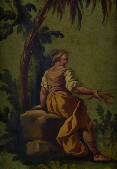 Figura Femminile con Corallo