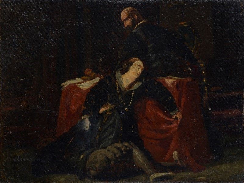 Anonimo, XIX Sec. - Scena a Soggetto Storico