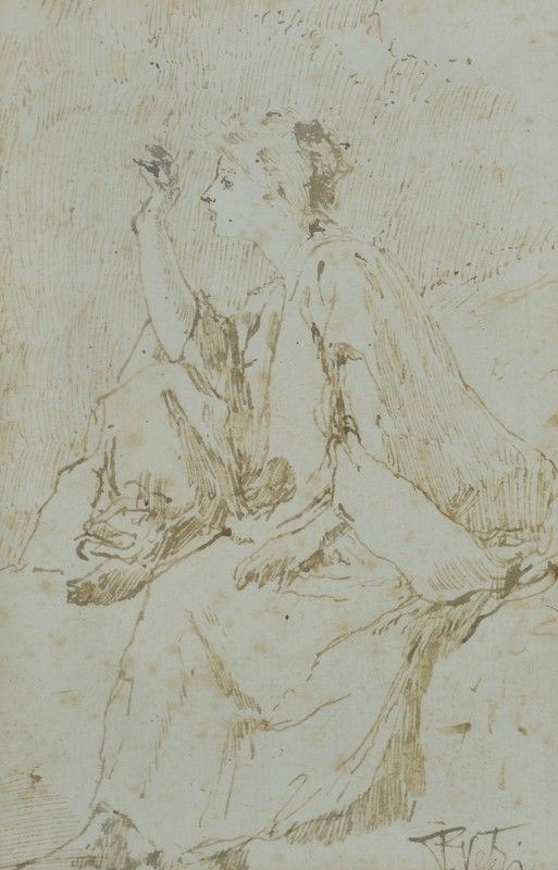 Paolo Vetri - Figura di donna seduta
