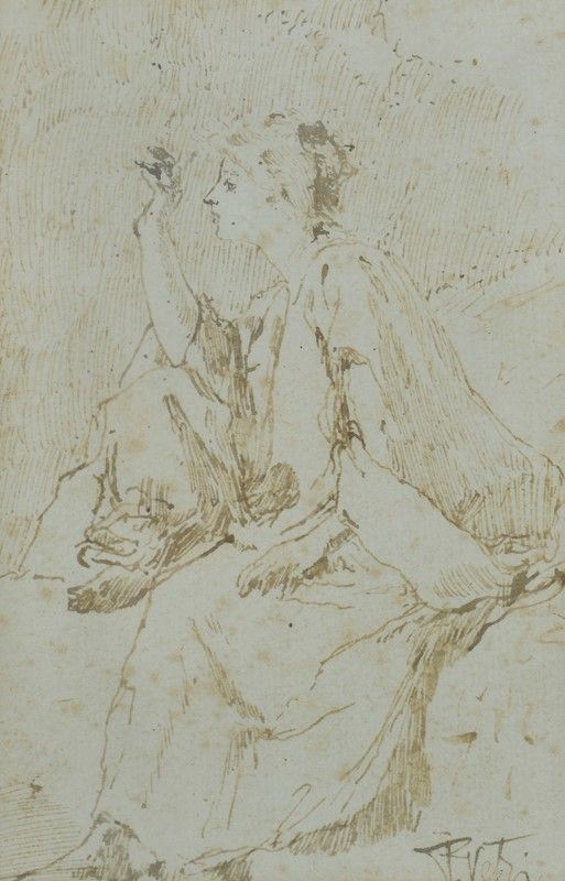 Paolo Vetri - Figura di donna seduta