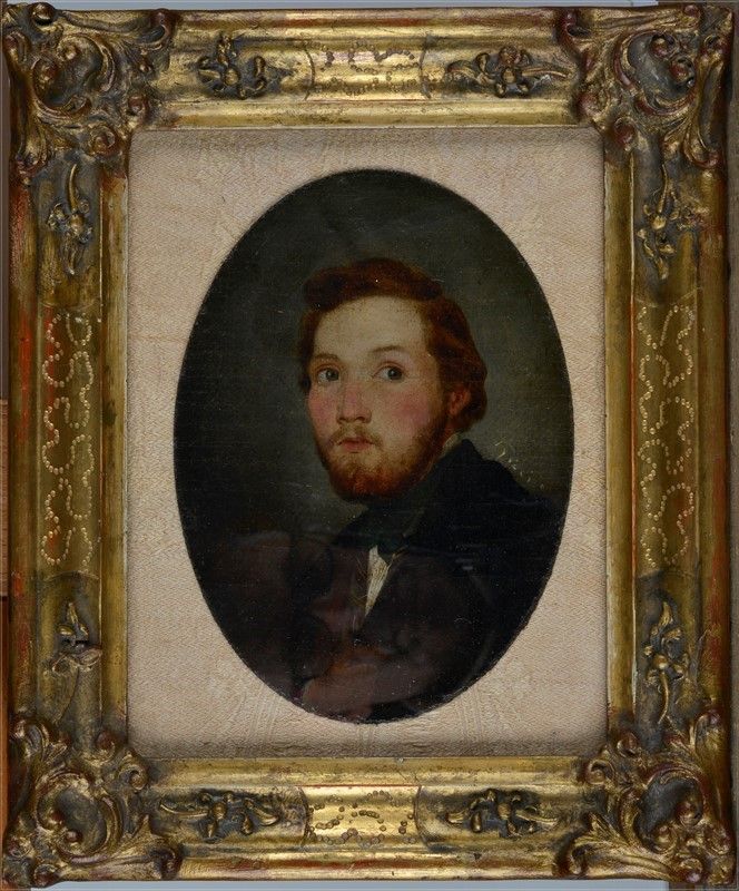 Scuola Lombarda, XIX Sec. - Ritratto Virile