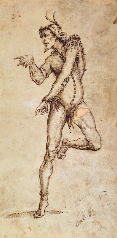 Anonimo, XIX sec. - Figura danzante