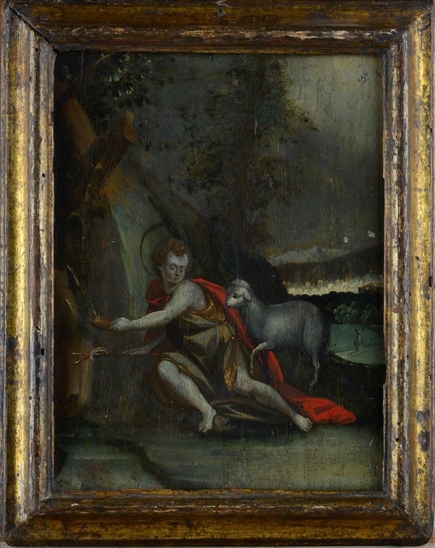 Scuola Fiamminga, XVI-XVII Sec. - San Giovanni Battista alla Fonte