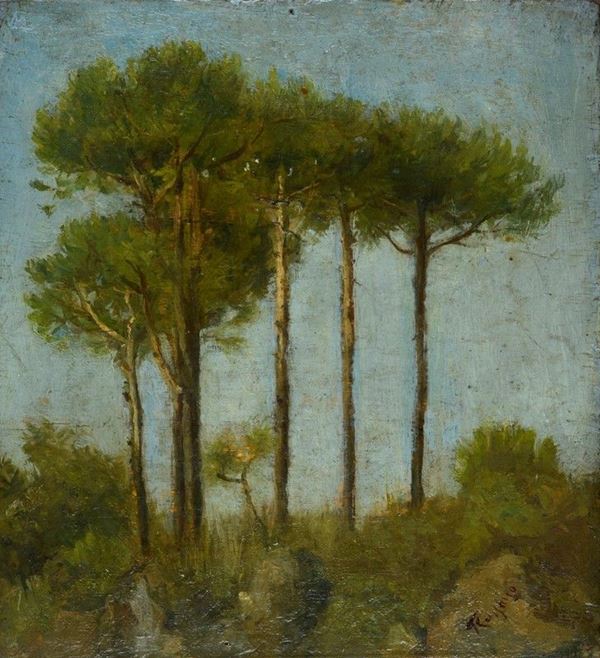 Federico Rossano - Paesaggio con pini