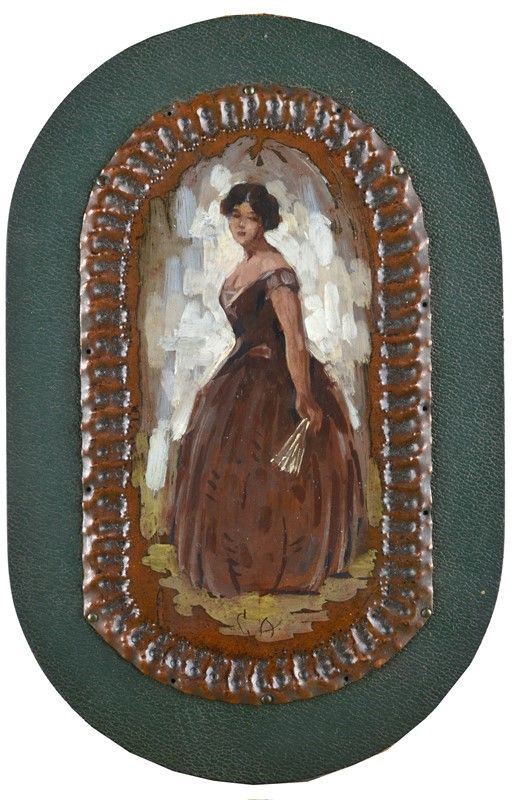 Giuseppe Amisani - Dama con Ventaglio