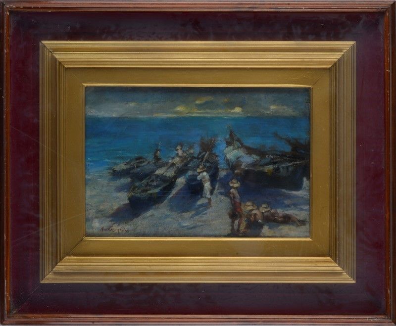 Alceste Campriani - Pescatori e Barche
