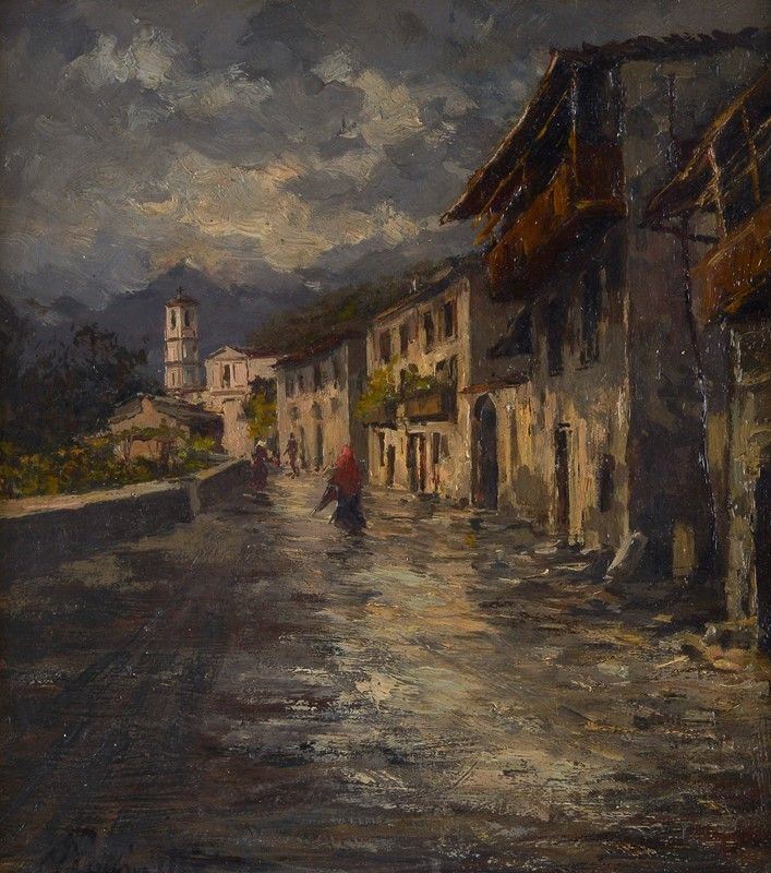 Anonimo, XIX Sec. - Giornata di Pioggia