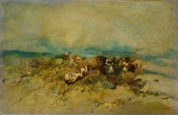 Tito Pellicciotti - Caccia al cinghiale