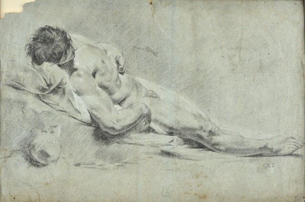 Attr. a Giovanni Battista Piazzetta - Reclining nude