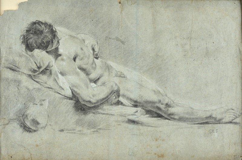 Attr. a Giovanni Battista Piazzetta - Nudo Disteso