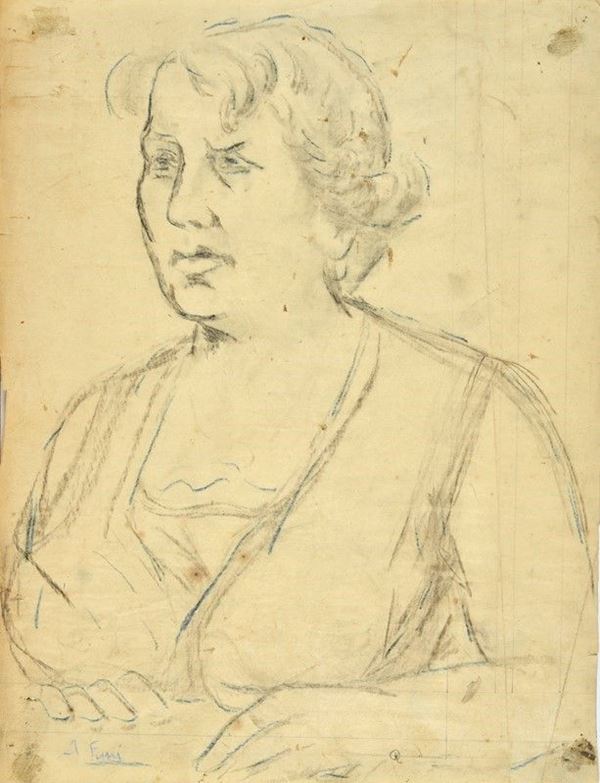 Achille Funi - Ritratto di donna