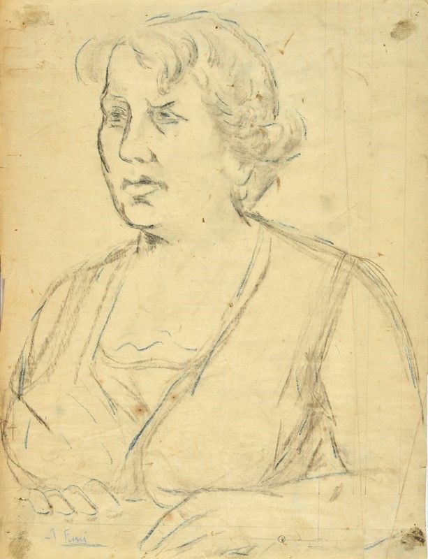Achille Funi - Ritratto di Donna