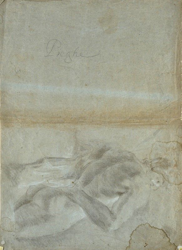 Attr. a Giovanni Battista Piazzetta - Nudo Maschile in Piedi