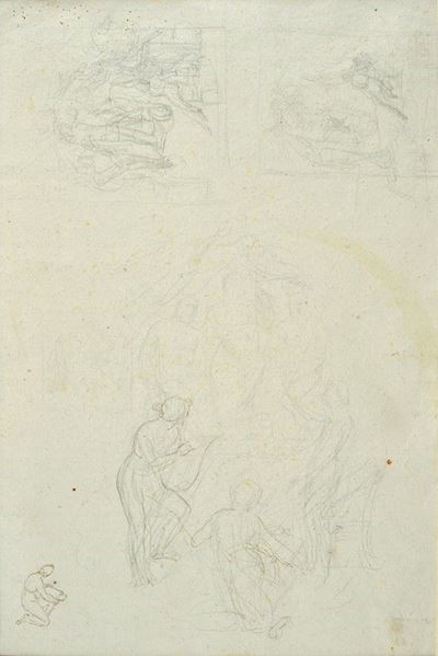 Studi per Composizioni Mitologiche (fronte e Rentro)