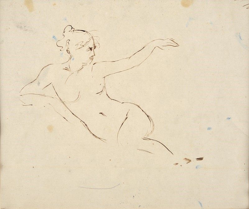 Attr. a Giovanni Carnovali Detto il Piccio - Nudo Disteso