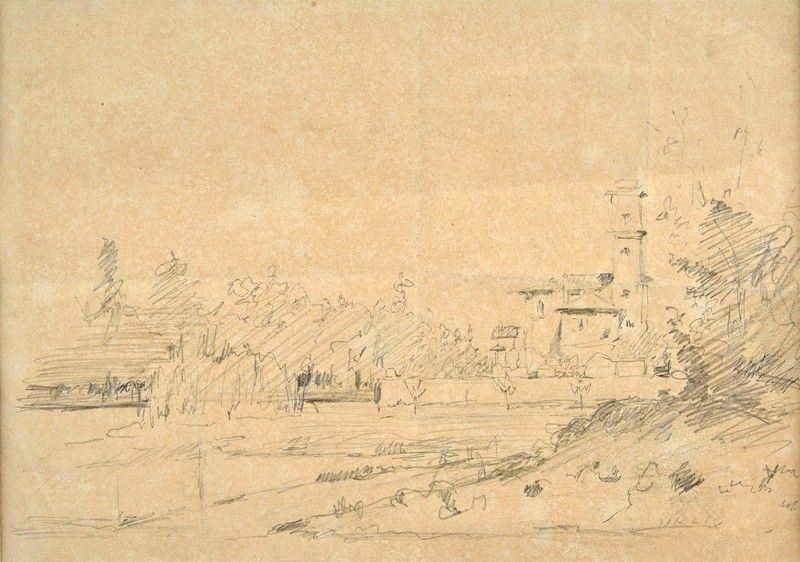 Attr. a Giovanni Carnovali Detto il Piccio - Paesaggio