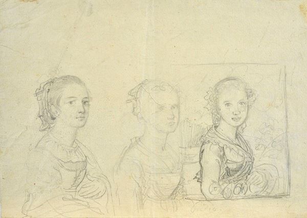 Attr. a Giovanni Carnovali detto il Piccio - Study for female portrait