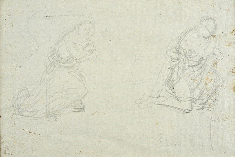 Attr. a Giovanni Carnovali Detto il Piccio - Studio per Figure di Orante