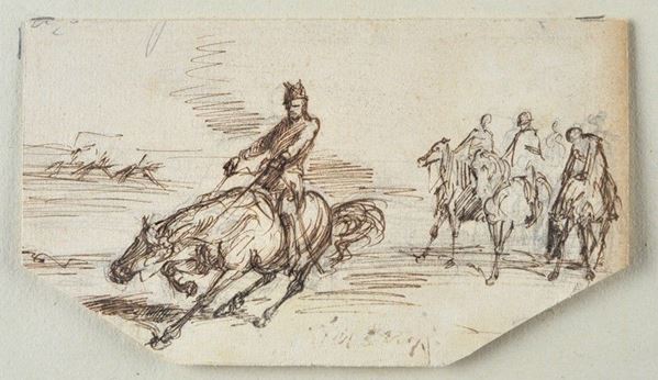 Attr. a Ettore Ximenes - Soldati a cavallo