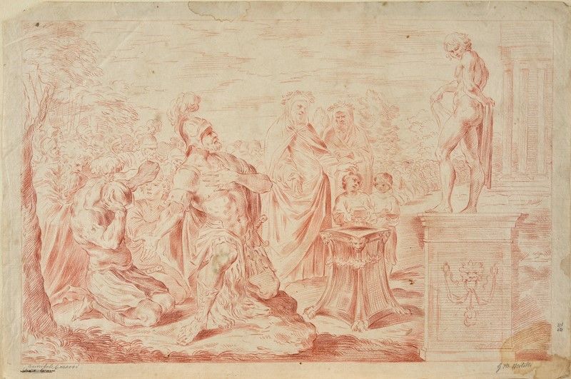 Attr. a Giuseppe Maria Mitelli - Scene Tratte dagli Affreschi di Annibale Carracci a Palazzo Fava...