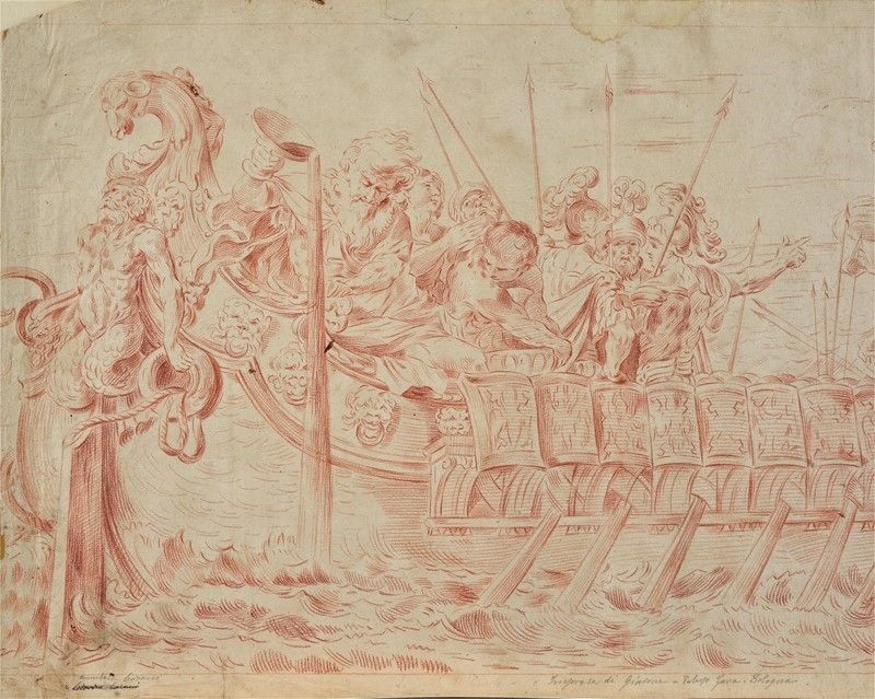 Attr. a Giuseppe Maria Mitelli - Scene Tratte dagli Affreschi di Annibale Carracci a Palazzo Fava...