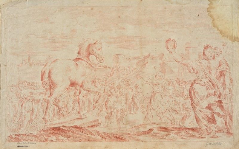 Attr. a Giuseppe Maria Mitelli - Scene Tratte dagli Affreschi di Annibale Carracci a Palazzo Fava...