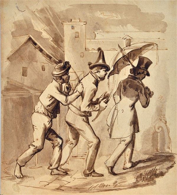 Scuola Inglese, XIX sec. - Borseggiatori
