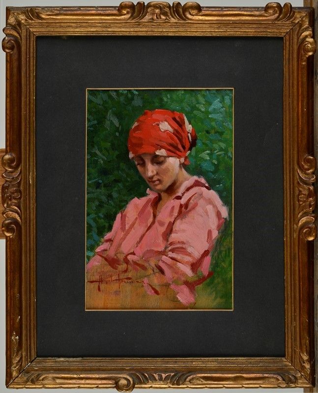 Angiolo Tommasi - Ritratto di Ragazza